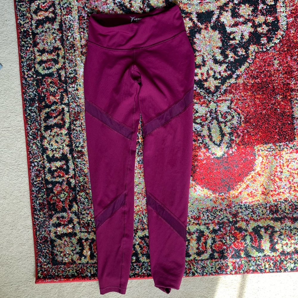 magenta active leggings